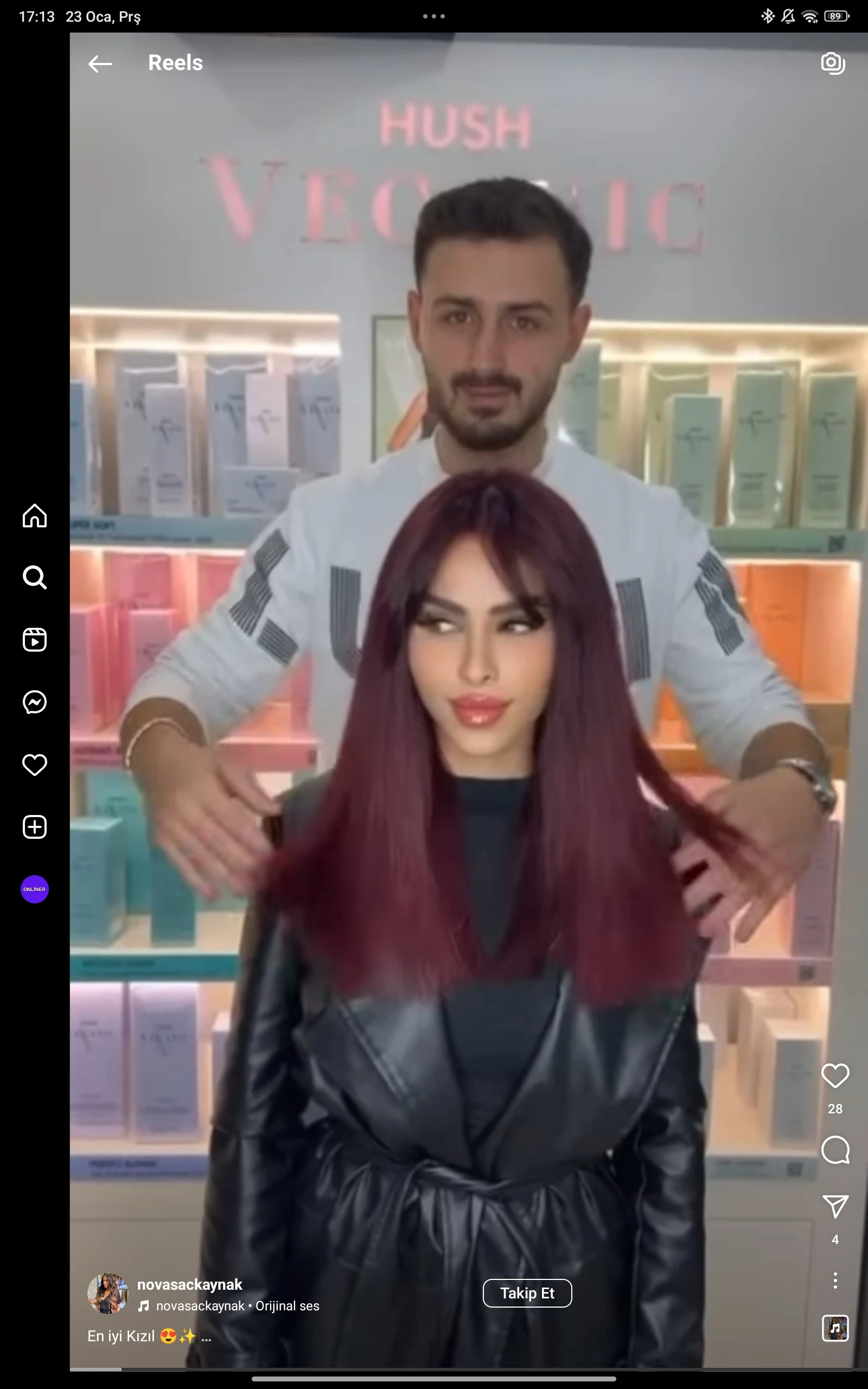 Salon çalışması